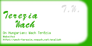 terezia wach business card